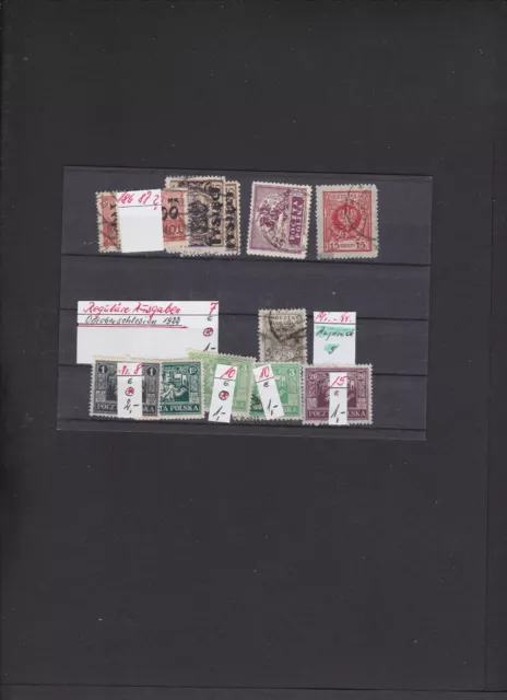 Polen + Ostoberschlesien-Sammlung 1922 ab Mi.Nr. 7 Postfrisch + Gestempelt