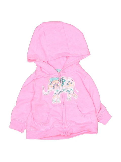Carter's Girls Pink Zip Up Hoodie Newborn