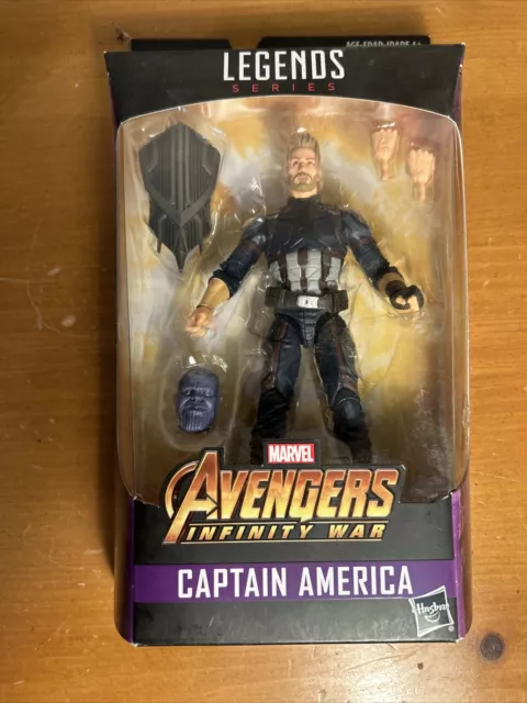 Marvel Legends Avengers Infinity War CAPTAIN AMERICA 6" Figure BAF Thanos NEW