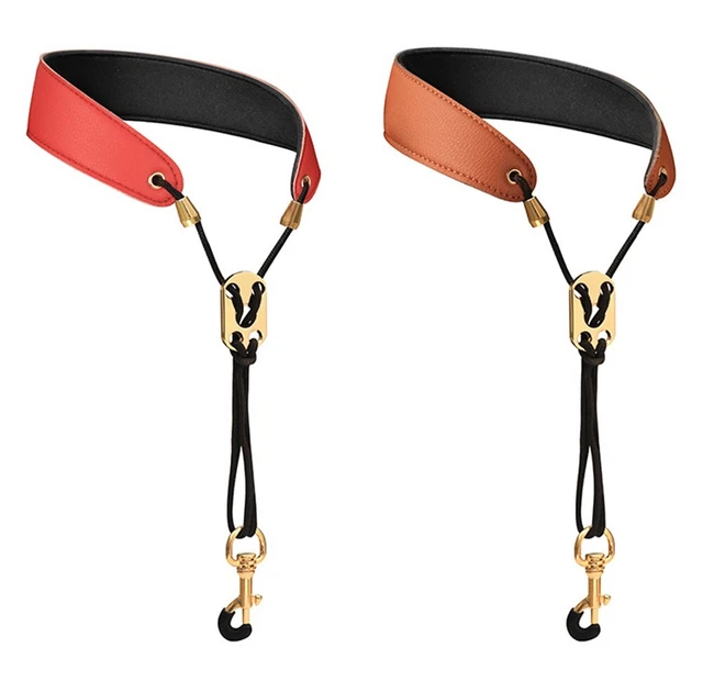 LEATHER SAXOPHONE NECK Strap For Soprano Tenor Alto Baritone Sax Multi