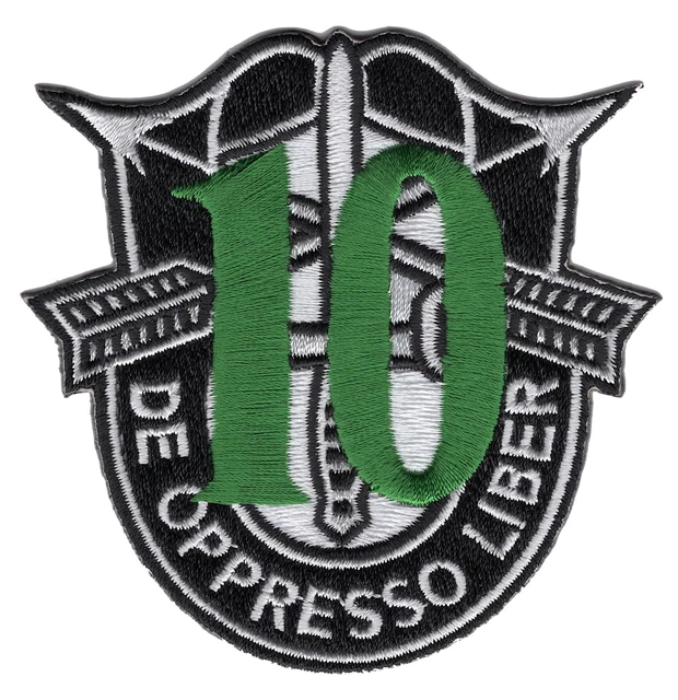 10TH SPECIAL FORCES Group Crest Green 10 Patch 9 15 PicClick