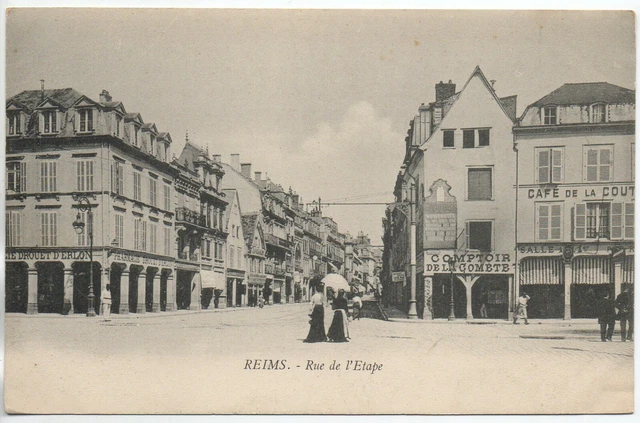 REIMS - Marne - CPA 51 - les rues - rue de l' étape