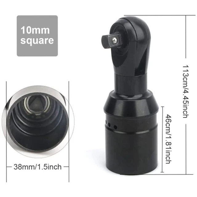 For Electric Cordless Ratchet Wrench Head 3/8 Inch Square Drive 10mm Heavy Duty