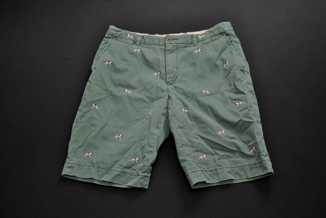 VTG Polo Ralph Lauren Green Dog Shorts Men 36 Embroidered All Over Critter 523CL VTG Polo Ralph Lauren Green Dog Shorts Men 36 Embroidered All Over Critter 523CL