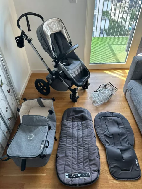 Bugaboo Cameleon 3 Grey Melange Bundle Pram Pushchair