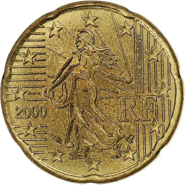 [#1250741] France, 20 Euro Cent, 2000, Paris, SUP, Laiton, KM:1411