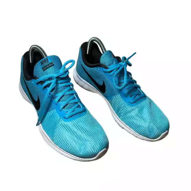 Nike Womens Flex Bijoux Cross Training Sneaker Blue Black Size 9 881863-401