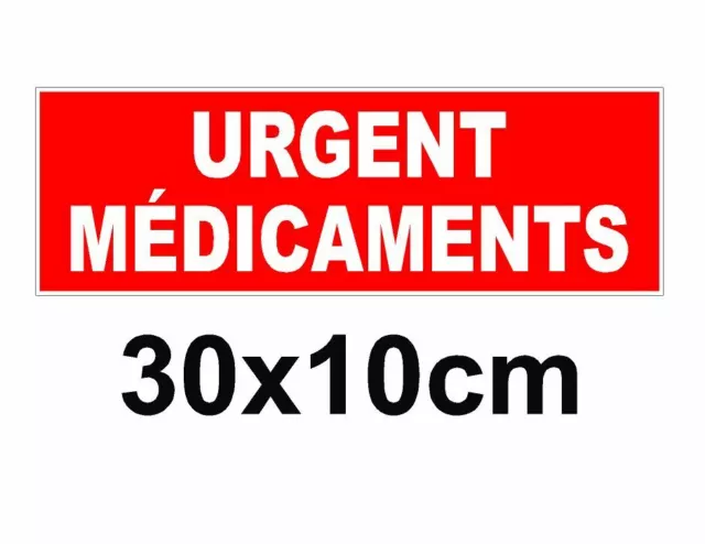 Urgent Médicaments MAGNÉTIQUE voiture camion camionnette panneau