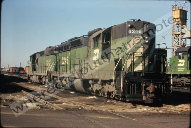 Original Slide Burlington Northern BN 6246 EMD SD9 Cicero ILL 1-25-73