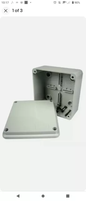 GEWISS IP56 Electrical Enclosure Adaptable Box Waterproof Junction 100x100x60mm