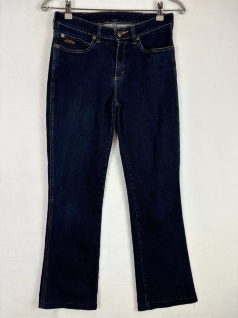 RM WILLIAMS WOMENS Stockyard Jeans 9R Navy Blue Denim Boot Cut TJ460.P3 Stretch 54.95 PicClick AU