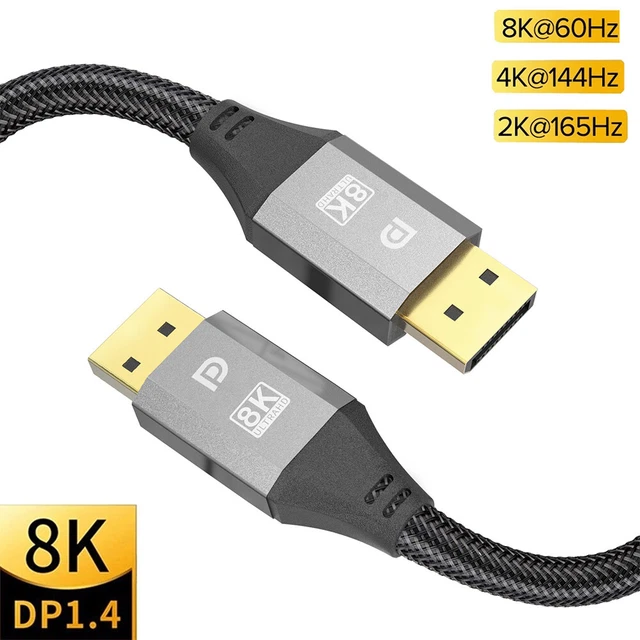 8k TV For Monitor Mini Computer Accessories High Speed DisplayPort Cable Laptop
