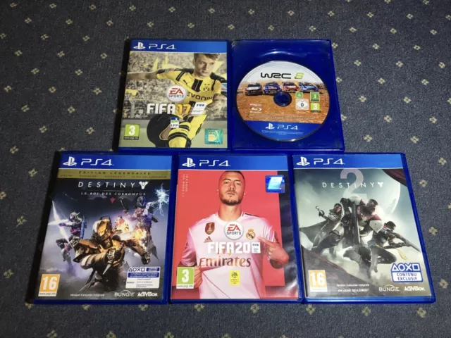 LOT 5 JEUX  Destiny - WRC 6 - FIFA / Playstation 4 / PS4 / PAL / FR