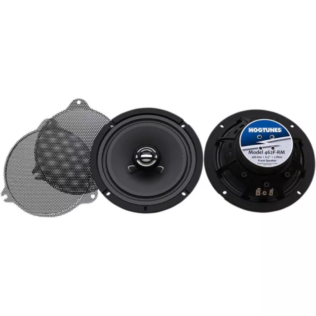 Hogtunes 462F-RM Black 6.5" Replacement Front Speakers Harley Touring 14-Up