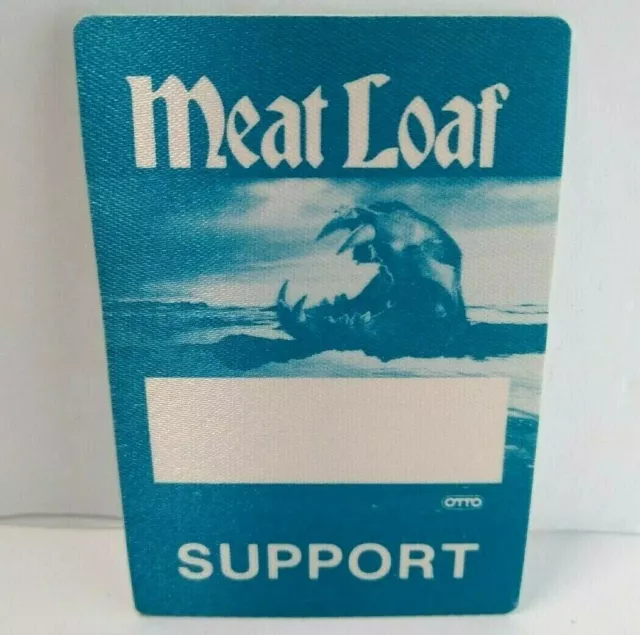 Meat Loaf Backstage Pass Lost Boys Golden Girls Concert Tour 1988 Original