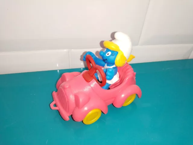 Figurine smurf Schtroumpf Puffi Schlumpfe schleich schtroumpfette voiture