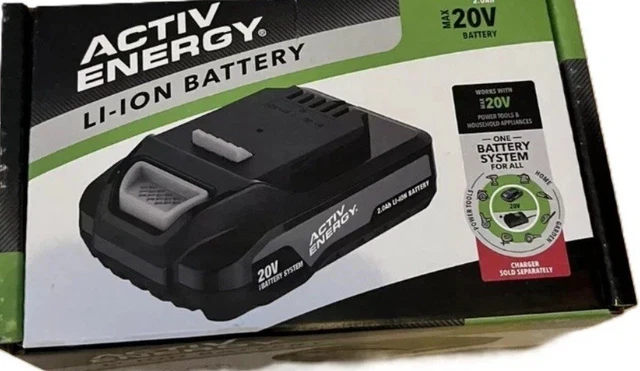 ACTIV Energy Batterie Li-ION, 20 V 2,0 Ah, 36 W, pour Outils de Jardin Ferrex