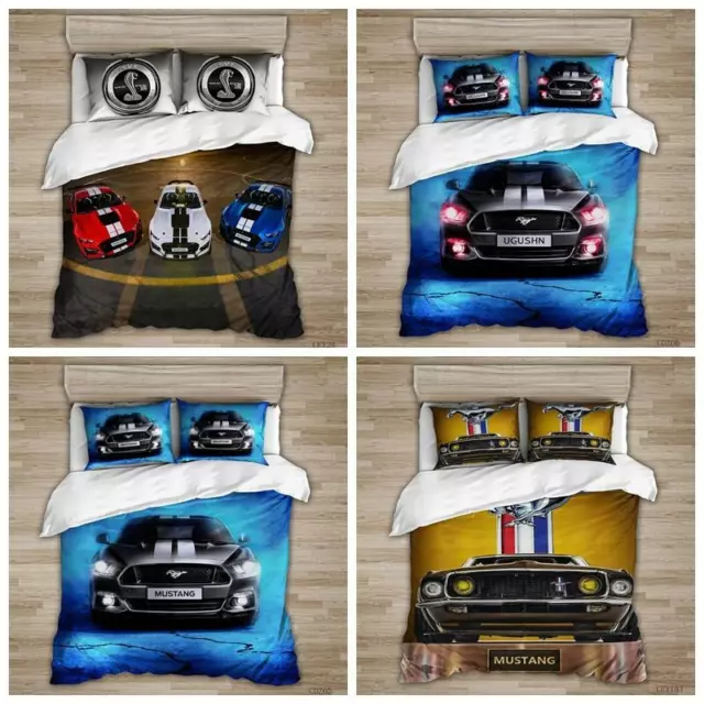 Luxury Cars Quilt Duvet Cover Mens Bedding Set Pillowcase All Size