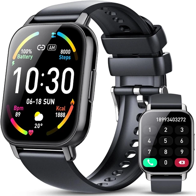 Reloj Inteligente Hombre Mujer, 1.85" Smartwatch con Llamadas Bluetooth, 112 Mod