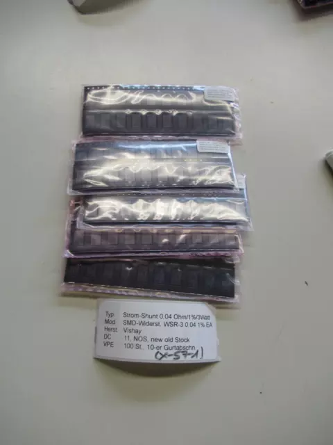 100 Stück Strom-Shunt 0.04 Ohm/1%/3Watt, SMD-Widerst., NOS, (X-57-1)