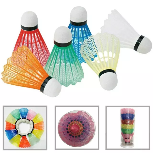 6 Pièces Aléatoire Plastique Volants Badminton Balles Loisirs Sport Jeux Produit