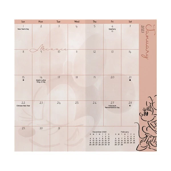 TRENDS INTERNATIONAL 20232024 Disney Minnie Mouse Pocket Planner w £7.