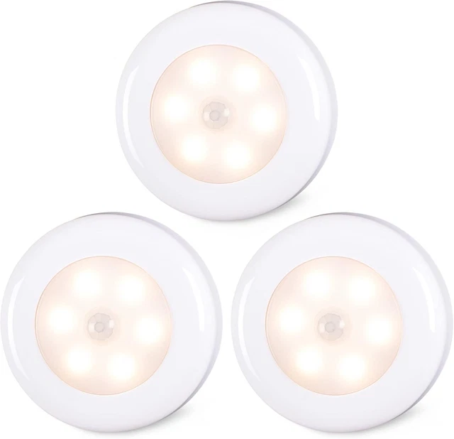 Click Sensor Light MOTION SENSOR LIGHTS Indoor, STAR-SPANGLED High CRI Stick on Puck ...