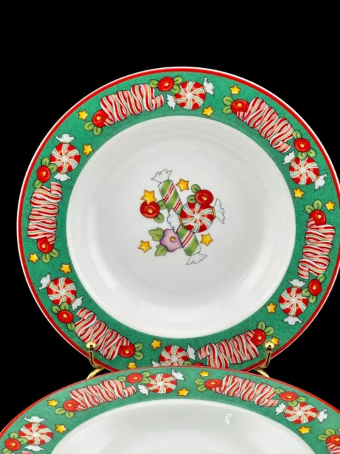 Mary Engelbreit Cereal Bowls Candy Pattern "The Magic of Christmas" Set of 3