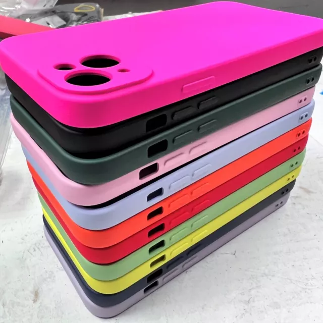 Case For iPhone 13 Pro Max mini 14 12 11 XR X 8 7 SE 6 Shockproof Silicone Cover