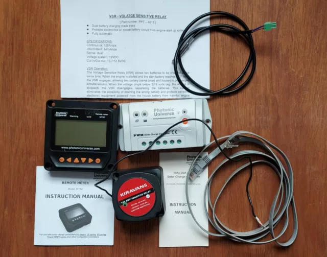 Solar panel battery charging kit