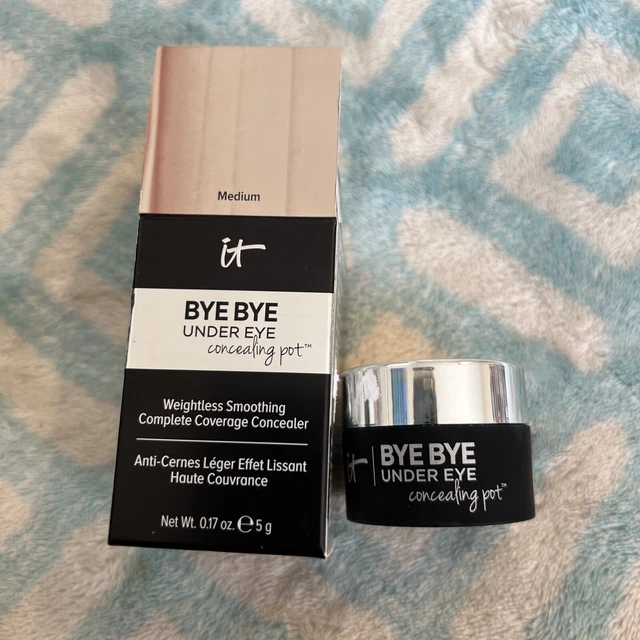 IT Cosmetics Bye Bye Under Eye Concealing Pot MEDIUM 5 g  0.17 oz NWB. VERY RARE