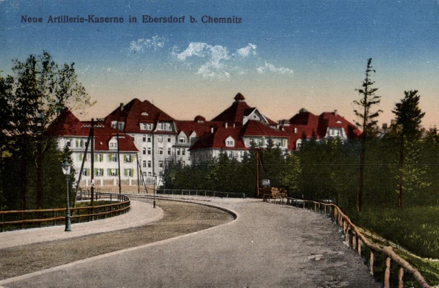 15314/ Foto AK, Neue Artillerie-Kaserne in Ebersdorf b. Chemnitz, ca. 1910