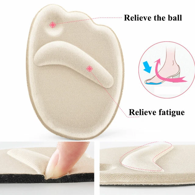 3 pares de zapatos antideslizantes para mujer de media plantilla tacón alto F ❉��