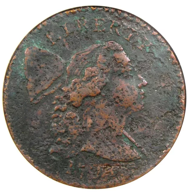 1794 Liberty Cap Large Cent 1C Coin - Certified ANACS F12 Details - Rare Date!