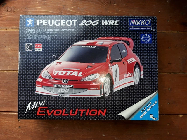 Voiture rc 1/10 nikko ne 10 peugeot 206 wrc propulsion neuf, à Fontaine