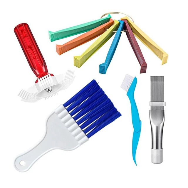 Set pulizia lamelle 5 pezzi per condizionatori d'aria, condensa pettine lamelle FCR68625