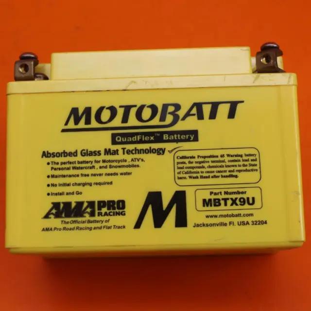 05-12 Suzuki Gsxr1000 Agm Motobatt Battery 33610-14G10