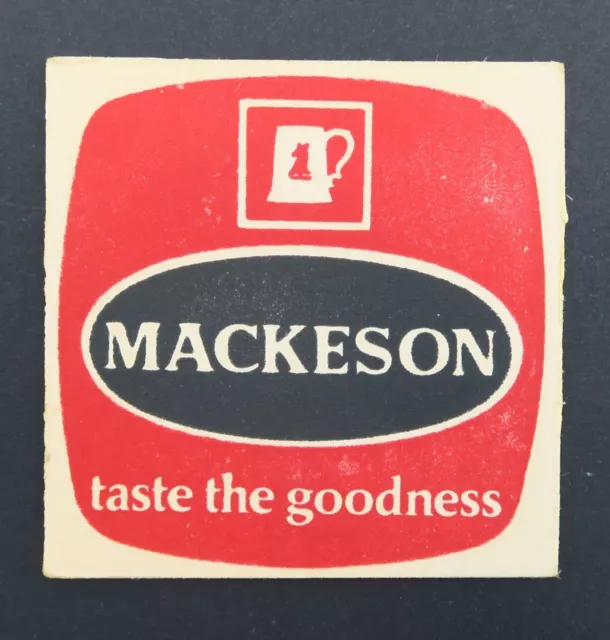 Ancien sous-bock bière MACKESON coaster Bierdeckel 10