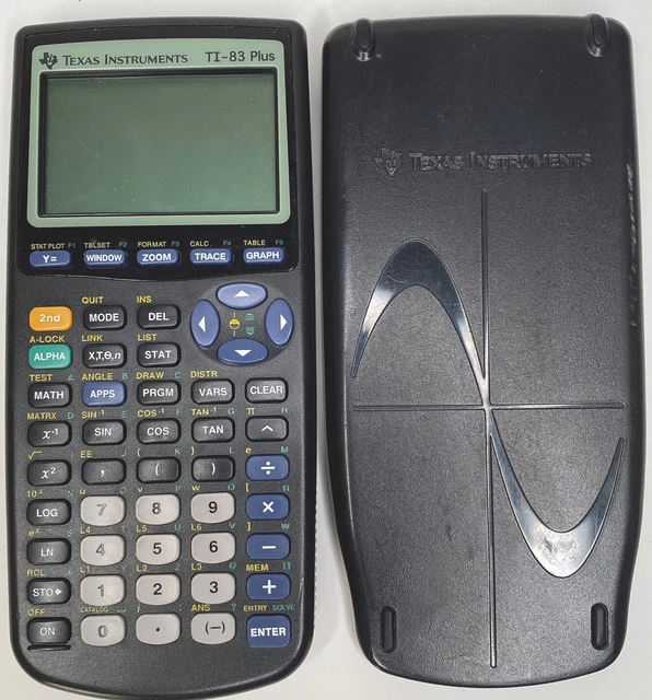 Texas Instruments TI-83 Plus Graphing Calculator with Cover For Parts or Repair