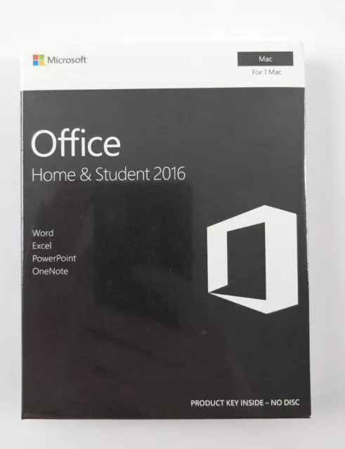 Brand New / Sealed Microsoft Office Home and Student 2016 for Mac - 1 User