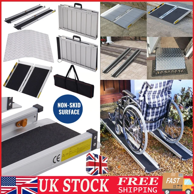 Taxi Ramp TELESCOPIC WHEELCHAIR RAMP Aluminium Mobility Stair Step Ramps for ...