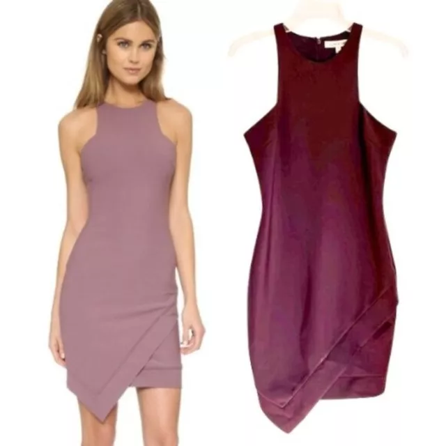 Elizabeth and James Claire Dress Purple Sleeveless Brunch Wedding Guest Size 8