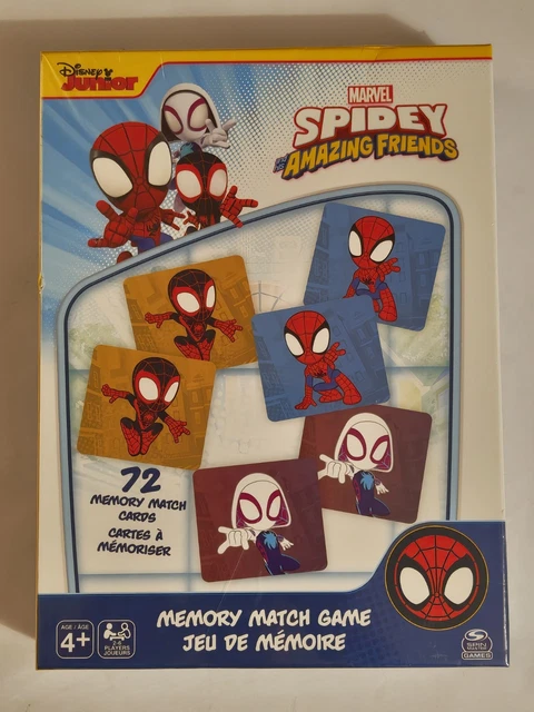 DISNEY JUNIOR MARVEL Spidey And His Amazing Friends Memory Match Game ...