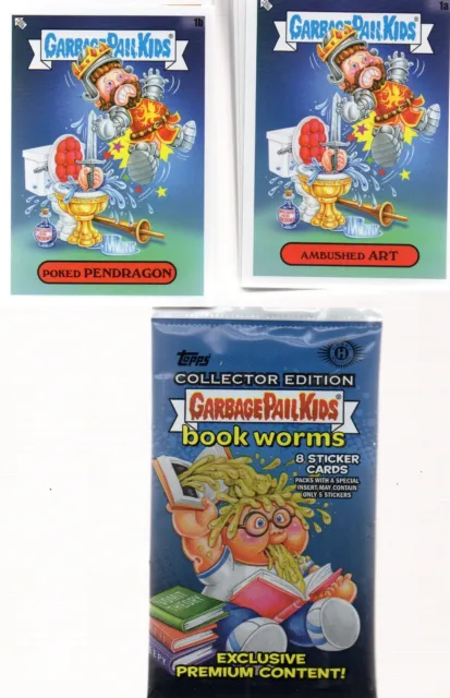 2022 Series 1 Garbage Pail Kids Bookworms 200 Card Complete Base Set + Wrapper