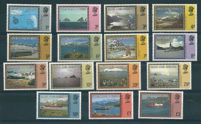 Falkland Islands Dep 1980 Ansichten Und Landschaften 15 V MNH Yv 77-91 MF11125