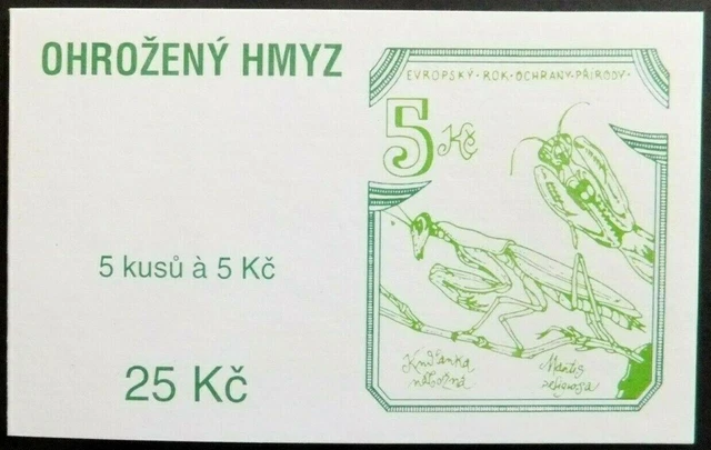 Postfrisches Markenheftchen aus der Tschechischen Republik mit der M.Nr.74./1995