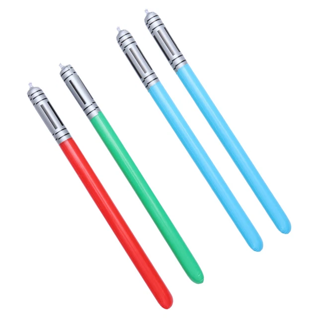 4 piezas de sable de luz inflable de PVC de explosión juguete infantil adulto