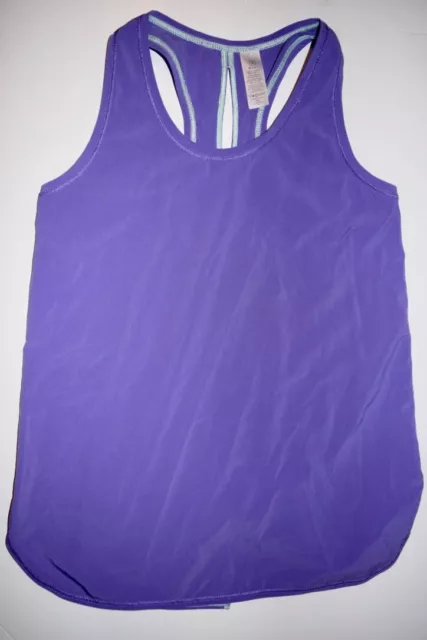 EUC IVIVVA by LULULEMON GIRLS ACTIVE PURPLE RACERBACK TANK SIZE 12