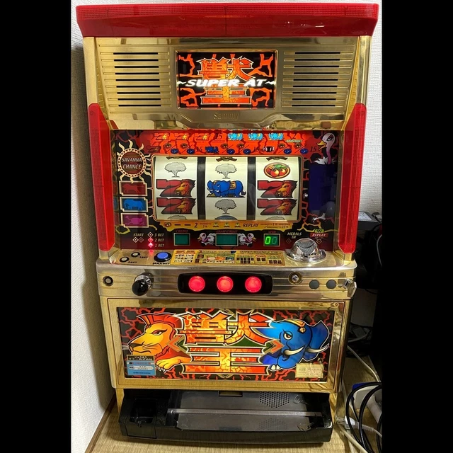 JUOH Retro Skill Stop Slot Machine (*JapaneseCasino Real Pachislo) Release:2000