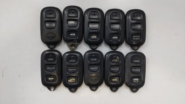 Lot of 10 Toyota Keyless Entry Remote Fob GQ43VT14T | HYQ12BAN THHO8